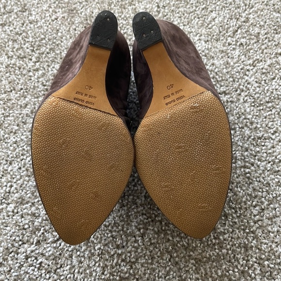 Authentic Dolce & Gabbana Brown Suede Booties EU40 - Picture 6 of 8